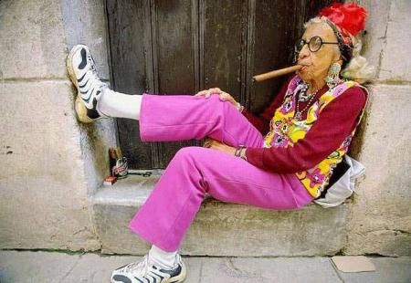 Smoking Granny