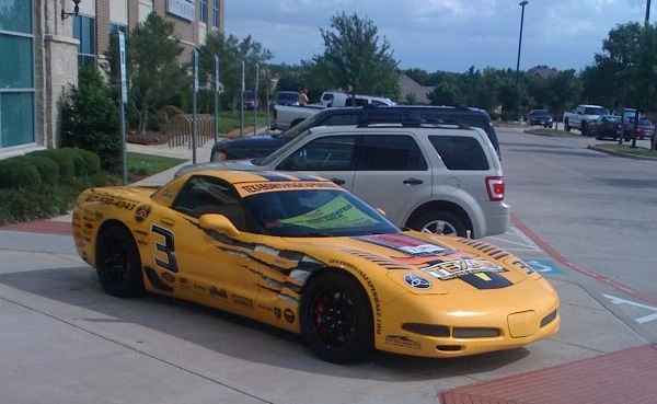 Yellow Race Corvette